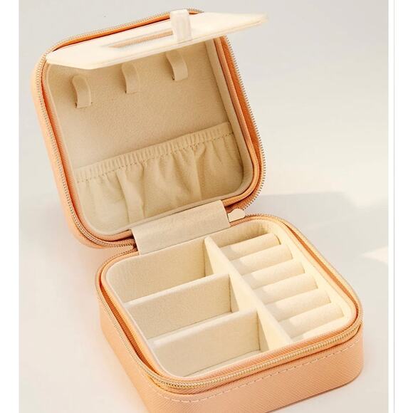 Sterling Forever Chic Travel Jewelry Case - NWT - Top Holiday Gift - Rose Color - Picture 3 of 5